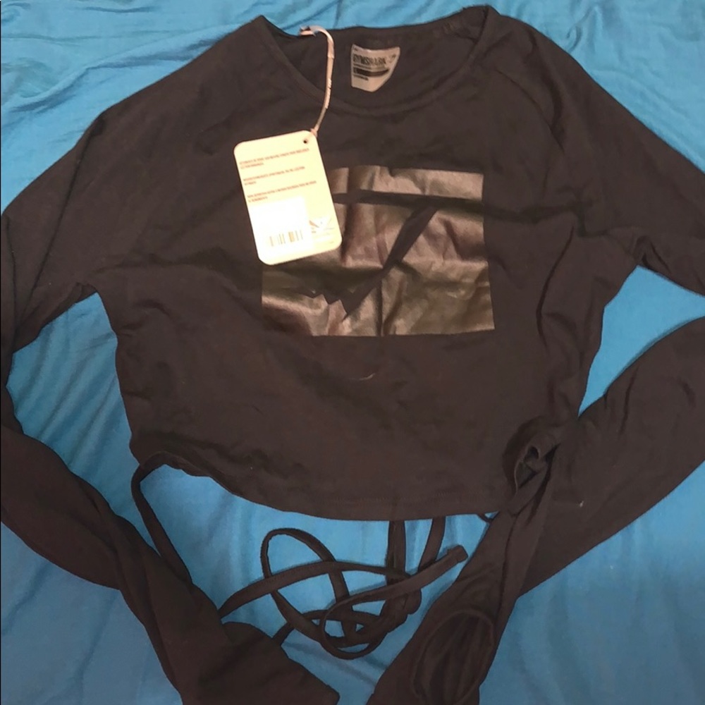 Blackout Long sleeve crop top gymshark